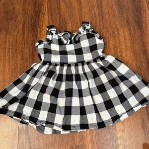 Black and White Plaid Dress